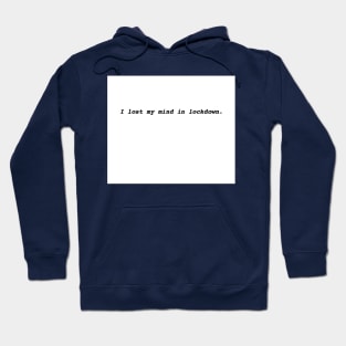 I LOST MY MIND IN LOCKDOWN Hoodie